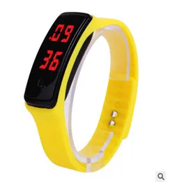 2016 Fashion Sport LED Touch Sn Watch Candy Jelly Silicone Rubber Digital Bracelet Watches Men Women Unisex Sports Wristwatch DHL free3078930