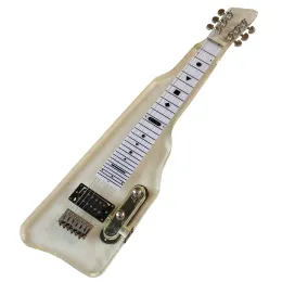 ペグ34インチ透明カラーストック6弦エレクトリックラップスチールギターアリリックボディハワイアンエレクトリクエイタル