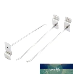 20cm Long Slat Wall Hooks Silver Tone 3 Pcs for Board Shelf Shelving9430659