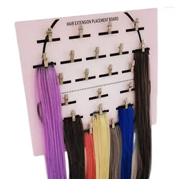 Hooks Acrylic Hair Extension Holder Multi Purpose Wigs Sectioning Display Clips Light Weight Hanger Clamps For Hairpie Supplies