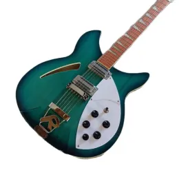 ギターアップグレードYumiya 12弦楽様モデル360エレクトリックギターフェードブルー24フレットセミホローボディ2トースターリックピックアップ