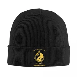 Beretti Super Earth si immerge in Hell Hat Autumn Inverno Beanie Warm Helldivers Caps Female Maschio Acrittico a maglia