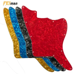 PEGS FEI MAN MAN BLANK Guitar Pickguards com orifícios de parafusos fixos, substituição de guitarra de jazzmaster nos EUA, placa de arranhão com 13 parafusos