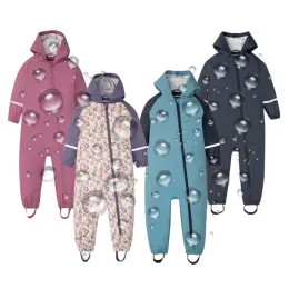 Accessories 2022 Hooded Baby Boy Rompers Waterproof Rain Girls Jumpsuits Winter Snow Children Overalls Sport Kids Bodysuit Toddler Clothes