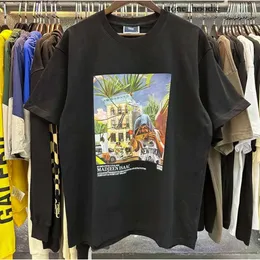 Kith Wysokiej jakości designerski design mens t shirt street streetowy nadrukowany krótki rękaw Bawełniana koszulka kith swobodne miękkie szybkie suszące damskie koszulki luksusowa marka Kith t shirt 9658