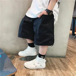 Byxor 2024 pojkar shorts för barn bär lösa barns tunna designbyxor baby outwear pojke sommarkläder