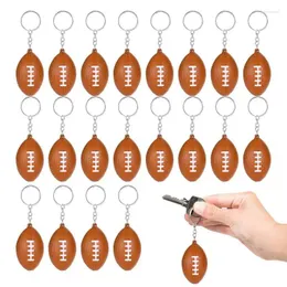 Dekorativa figurer Fotboll Goodie Bag Fillers Foam Keychain Pendant Elastic 20st School Carnival Priser Sports Centerpiece