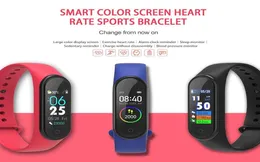 M4 Smart Band Pulset Bracelete à prova d'água Atividade esportiva Rastreador de fitness Freqüência cardíaca Monitor de pressão arterial Relógio Suporte IOSAN3585346