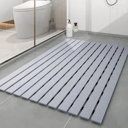 Bath Mats Bathroom Non-Slip Shower Room Anti-Fall Floor Washroom Toilet Water Barrier Waterproof Follow Mat