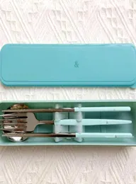 Дизайнер Be Forks Spoons Shipsticks Nearnably Steel Dinenware Shetware с помощью Case Christmas Gift Super1st10019995317