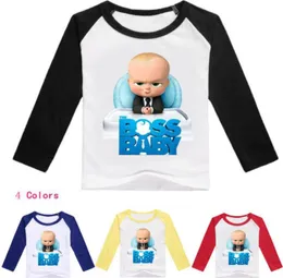 Novo 212 anos 2020 The Baby Boss Boss Kids Tshirts Boys Manga Longa Camiseta Camisetas VETEMENT ENFANT5412659