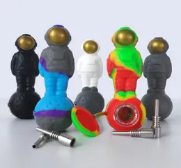 Lua Spaceman Pipe Silicone Tubos de 49 polegadas de comprimento queimador de óleo Acessórios de fumaça multirol