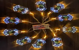 أضواء حفلات مهرجان رمضان LED Star Mosque Light Lantern Eid Mubarak Strings الإسلام الإسلام الحدث المسلمين ديكور المنزل 2361976