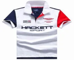 최고 품질의 Hackett London New Men Casual Polo Shirt England England Design HKT Sport Racing Man Polo Shirts Boys Tops Tees Polos MXXL91013322