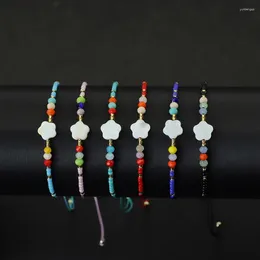 Braccialetti di fascino bohemain intrecciato bracciale fiore regolabile corda fatta a mano Braslet femminile ragazze amicizia braclotto gioiello polso regalo pulsera