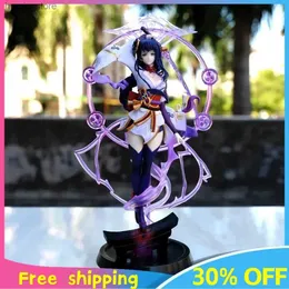 アクションおもちゃの数字24cm genshinインパクトRaiden Shogun PVC Collectible Model Birthday Game Statue Peripheral Collection Decoration Display Gift Toy Y240415