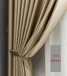 Schermatura del lato oro per tende pronta S Isolato termico per la camera da letto del soggiorno Trattamento della finestra degli effetti grassi di lusso J0727301I5642037