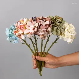 Flores decorativas Decoração de casamentos por atacado Decoração nórdica Retro artificial Pintura odificativa única cor francesa