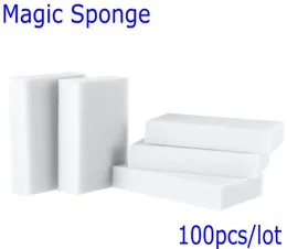 ESPONJA MAGICA PARA LIMPEZA Magic Sponge Cleaner Eraser Sponge Melamina Sponge per pulire gli strumenti di cottura Magic Eraser 100pcslot2903403