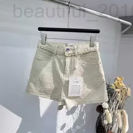 Designer di pantaloncini da donna New Nanyou Cha dalla primavera ed estate, riducendo l'età, dolce stile ragazza bella, catena di giunzione pigra casual, pantaloncini di jeans dimagranti per donne v7wk