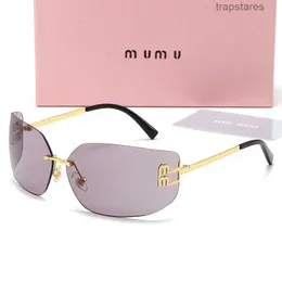 Designer Sunglasses Women Oversized Luxury Mens Ladie Designers Miui Lunette De Soleil Mui Sun Glasses Optional Sonnenbrillen Gafas Sol with Box 6U2K