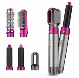 Sunderie domestiche Electric Hair Electric Hair Assicatore 5 in 1 pettine a piastra ionica negativa Blow Dryer Air Wrave Burling Brush Bush1484221