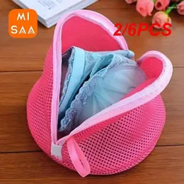 Bolsas de lavanderia 2/6pcs Bra de lavagem BAGO LADY MULHERES HOSIERY MASH TRIANGE LINGERIE AID