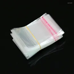 선물 랩 1000pcs Resealable Cellophane Poly Bags 7 10cm 작은 투명한 OPP 가방 자체 접착제 씰 플라스틱 포장