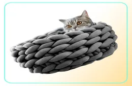 500 gpcs de fio grosso para tricô de mão DIY crochê anti -pilling gato cão de gato canil tecer carpete cachorro cama cobertor pillow yarn1410070