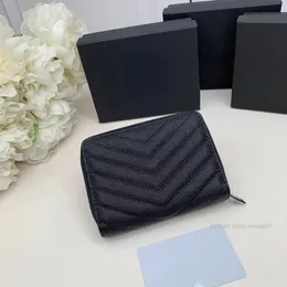 Echte Leder Luxusmarken -Designer -Brieftasche kurze Brieftaschen Frauen Geldbeutelhalter Frau mit Originalbox hoher Qualität
