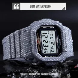 Skmei Outdoor Sport Watch Men Digital Watch Watertproof Alarm Clock Cowboy Militära modeklockor Relogio Masculino