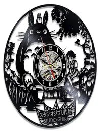Studio Ghibli Totoro Wall Clock Cartoon My Neighbor Totoro Record Clocks Wall Watch Home Decor Christmas Gift for Y9096243