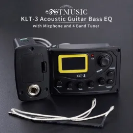 Guitar KLT3/KLT17B/KLT17A Akustisk gitarr EQ Förförstärkare med digitalt förfarande Tuner 4Band EQ -utjämnare med tunergitarrupphämtning