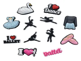 Ballett Dance Charms Schuh Jibitz Charme Accessoires Pins Dekorion Buckle6304686