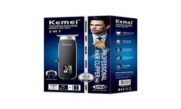 KM1893 digital display USB rechargeable doublehead electric hair clipper306z4416035