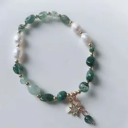 Instagram in stile coreano a forma di peli a forma di cristallo a forma di cristallo ad acqua dolce ottagonale stella ottagonali braccialette bracciale