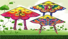 3 PCSSets 9055 cm Nylon Regenbogen Butterfly Kite Outdoor Kinder Spielzeug 60m Kontrollstange und Linie Random Color Mix Ganz 2295 T21166192