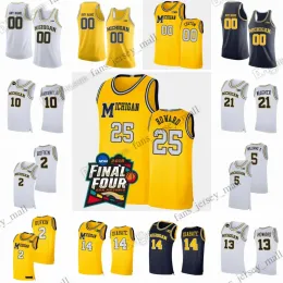 2024 Custom Michigan Wolverines College Basketball Jerseys 10 Tim Hardaway Jr.