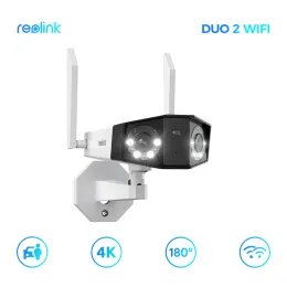 Sistema Reolink 8MP 4K duo 4k 2 wifi esterno impermeabile telecamera di sicurezza persona veicolo rilevare la fotocamera CCTV di sicurezza a doppia lente