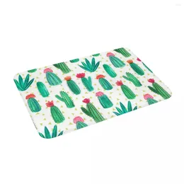 Carpets Cactus Pattern 24" X 16" Non Slip Absorbent Memory Foam Bath Mat For Home Decor/Kitchen/Entry/Indoor/Outdoor/Living Room