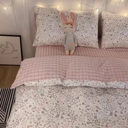 Sängkläder sätter Creative Kawaii Set for Girls Estetic Modern Design Bedroom Couette de Lit Four Piece Suit BD50CJ