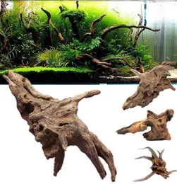 Dekorationer Aquarium Plant Stump Ornament Driftwood Tree Fish Tank Wood Natural Trunk Landscap Decoration 6549339
