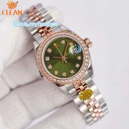 36mm 31mm Lady Datejust Sıcak Satış 904L Su geçirmez Moissanite Saat buzlu Out Watch Sapphire Otomatik Mekanik