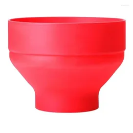 Bigs Microondas P0PCorn Silicone Bowl Bucket com tampa colapsível p0pcornn fabrica