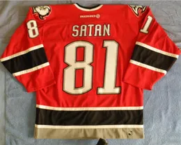 Мужские молодежные женщины Vintage 81 Miro Satan Game Game Hockey Jersey Size S5XL Custom Имя или номер 8556963