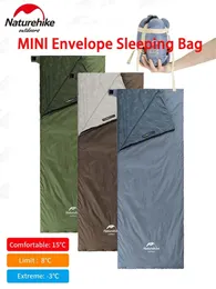 Saco de dormir Ultralight Summer Cotting Camping ao ar livre Caminhada para splicing envelope Mini Storage portátil 240328