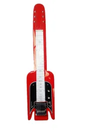 Kabel E -Gitarre Airline Lap Steel Metallic Red 6string Alien Mahagony Body Finish Glloss Red Fast Shipping