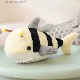 Stuffed Plush Animals 100cm Shark and Bee Doll Plush Toys Stuffed Animals Stitch Animal Crossing Cushion Soft Cute Pillows Decorate Birthday Gift L47