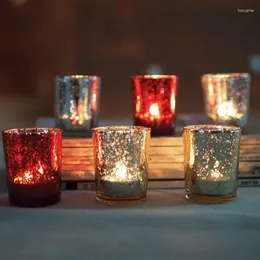 Thotochenti per candele 2 pcs tazze di vetro Contenitore di cera fai da te Porta profumata di candelabello da centrotavola Decorazione