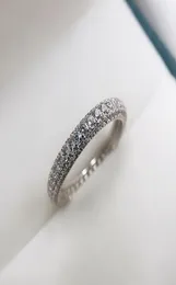 Eternity Order Ring 925 Silver Micro Pave 5A Циркон CZ Обручальные обручальные кольца для женщин ювелирных изделий9032748